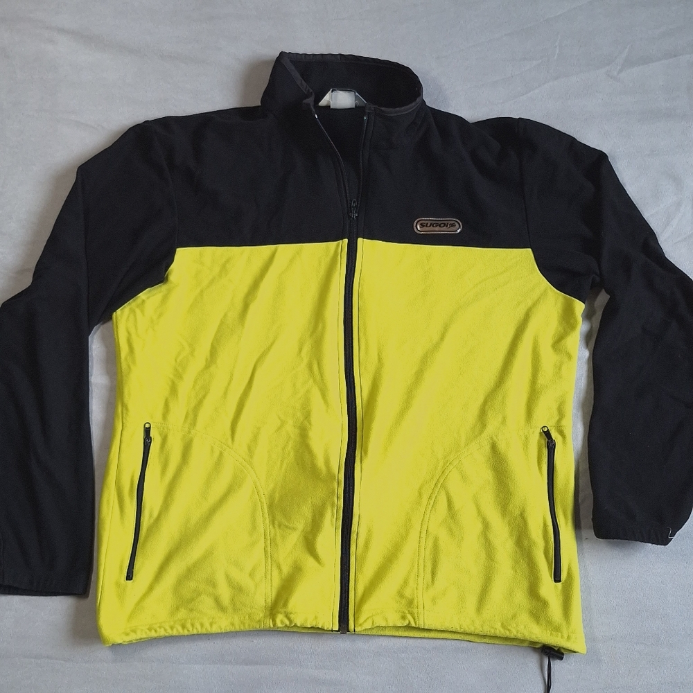 Sugoi Men's High Visibility Cycling Running Fleece Sweatshirt Jacket, Large